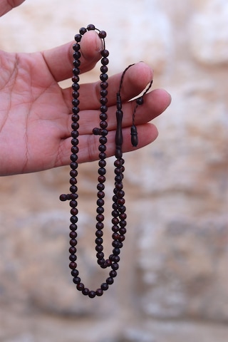 Koyu Kahve Renkli 4 Mm 99'luk Kuka Namaz Tesbihi 201023766