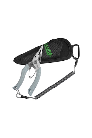 Lemestar Mavi Çok İşlevli Mikro Yem Balıkçı Pensi - Paslanmaz Çelik, 138mm, Kılıf Ve Lanyard İçerir