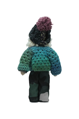 E38 El İşçiliği Şapkalı Kız Dekor Bebek 32 Cm - 6237