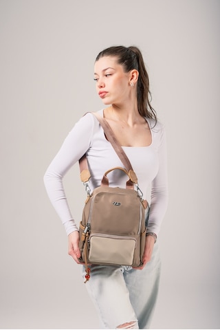 Ççs Kadın Sırt Çantası Ccs18027 Bej-vizon Bej-vizon Bej - Vizon