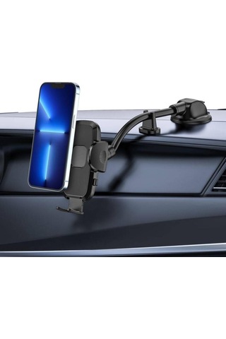 Kahveci.store Ayarlanabilir Vakum Kilitli Cam Ve Torpidoya Takılabilen Telefon Tutucu 22 Standart
