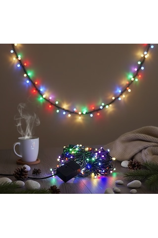 100 Led Damla Uçlu Dekoratif Led Işık - 10 Metre Renkli
