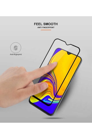 Samsung Uyumlu Galaxy A30 Zore Kenarları Kırılmaya Dayanıklı Cam Ekran Koruyucu