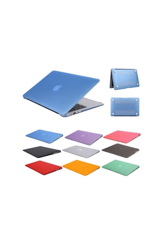Apple Uyumlu MacBook Aır 13.3 A1466 Kılıf 2In1 Mat Doku Case Kırmızı