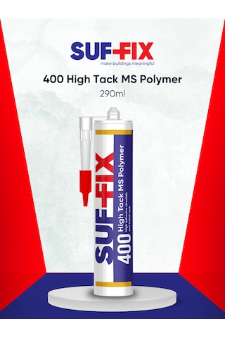 Suf-fix 400 Silikonize Akrilik Mastik 290 Ml Boyanabilir, Beyaz