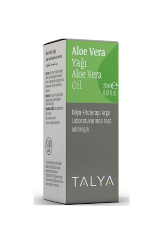 Talya Soğuk Sıkım %100 Saf ve Doğal Nemlendirici Aloe Vera Yağı 20 ML