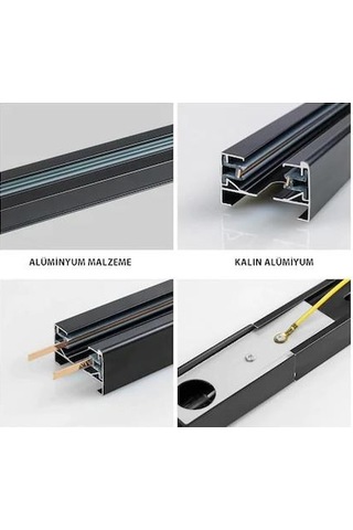 RAY SPOT RAYI 1 METRE SİYAH KASA