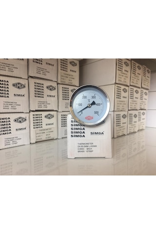 63 500 C Derece 5 Cm Dalma Boylu Fırın.taş Fırın Termometresi Simga