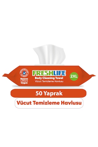Freshlife Vücut Temizleme Havlusu 50 Yaprak