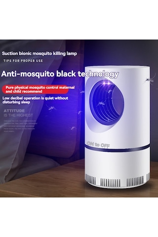 Youtek Ev İçi Led Akıllı Entegre A06 Beyaz 8 Lamba Usb+adaptörlü 365nm Uv Işıklı Sinek-muazze Öldürücü Cihazı