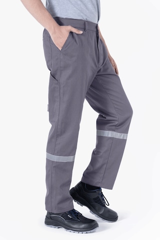 3 Cm Reflektörlü İş Pantolonu Gri