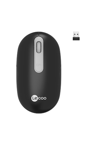 Lecoo WS207 Kablosuz 1600DPI 4 Tuşlu Sessiz Şarj Edilebilir Kompakt Optik Mouse