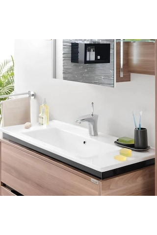 Creavit İdeal ID080.02 Beyaz 80 CM Dolap Uyumlu Etajerli Lavabo