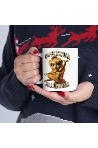 Cappuccina Ballerina Kupa Bardak Beyaz