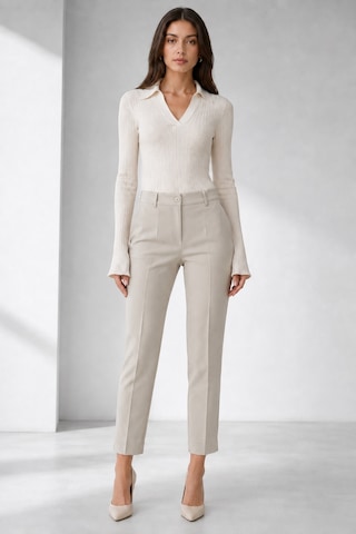 Bihan Store Kadın Yandan Cepli Yırtmaçlı Pantolon Y26-14738-taş