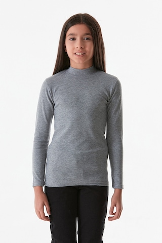 Fullamoda Basic Dik Yaka Kız Çocuk Body 25kcck2367206915-1-gri Gri