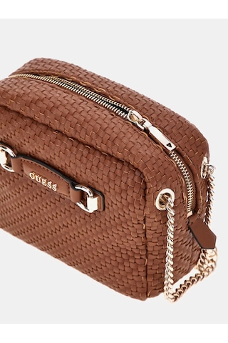 Guess Francy Hasır Mini Kadın Çapraz Çanta Hwwg9530140 Taba