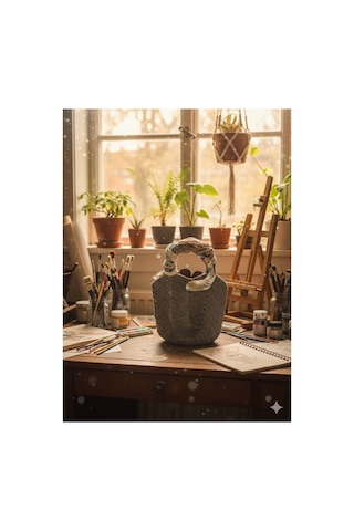Execanta El Çanta Kağıt İp Örme Füme 25x33 Gri