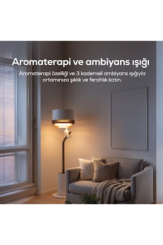 Ayaklı Vantilatör Air Luxe Akıllı, 120 3d Salınım, Sıcaklık Sensörlü, 12s Zamanlayıcı X7433