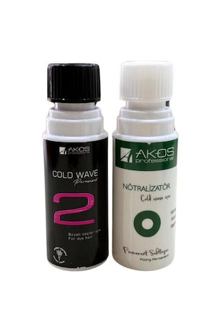 Akos Cold Wave Permanant Boyalı Saçlar İçin 100 + 100 Ml Nu: 2