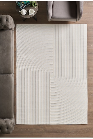Modern Halı Yıkanabilir Halı Kaymaz Tabanlı Halı Dokuma Halı Salon Halısı Mutfak Halısı Sisal Yolluk Krem