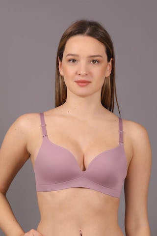 Cotonhause Kadın Lazer Kesim İnce Süngerli Gül Kurusu Hayalet Sütyen C5t4n1o633 001