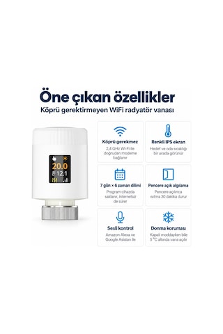 Wifi Akıllı Termostatik Radyatör Vanası, Tuya Smart Life Uyumlu