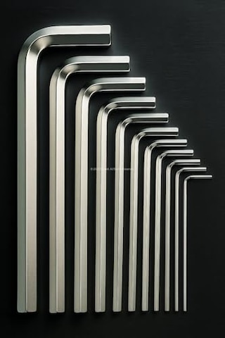 9 Parça L Alyan Anahtar Takımı, Metrik 1.5 10 Mm Boyutlu, Dayanıklı, Taşıma Aparatlı, Hobi Ve Endüstriyel Kullanım İçin Mini Set Kısa, 120 Mm