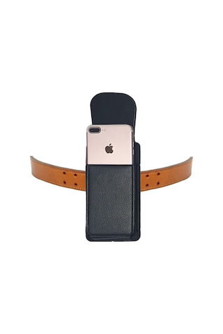 Kemere Takılan Telefon Kılıfı Dik Bel Kemer Kılıfları Kapaklı Mıknatıslı 16.2 x 8 cm