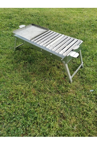 1. Kalite Paslanmaz Krom Gövde.1.2mm 30x70 Cm Mangal Gri