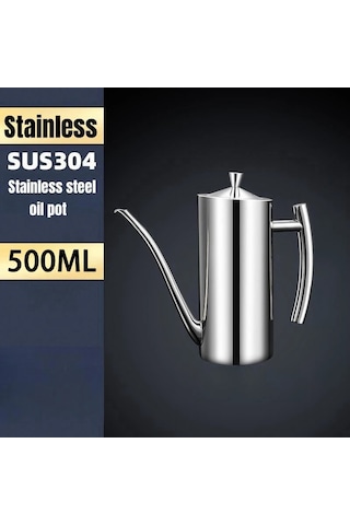Paslanmaz Çelik Yağdanlık Mutfak Yağ Tankı Pot Sos Sirke Damlama