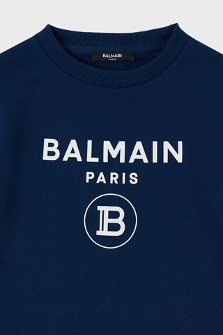 Balmain Çocuk Sweat 6m4760 Mx270 621 Saks Saks