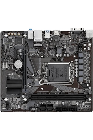 Gıgabyte H610m H V2 5600mhz Ddr5 Soket 1700 M.2 Usb 3.2 Hdmı D-sub Matx Anakart H610m H V2 Ddr5