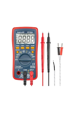 Astroai Dijital Multimetre 4000 Counts Test Cihazi Dt132a