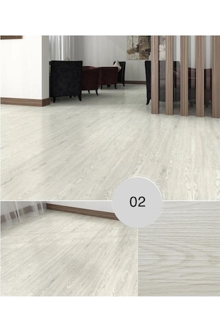 Nwyp02 Açık Gri Budaklı Yapışkanlı Ahşap Pvc Yer Döşeme Parkesi (534817853)