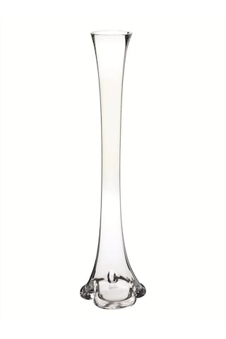 Fil Ayağı Vazo Cam Vazo 60 CM İnce Belli Vazo Uzun Şeffaf
