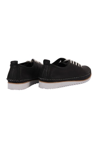 Napa Shoes Kadın Bağcıklı Delikli Rahat Taban Hafif Casual Ayakkabı Napa-60l Siyah