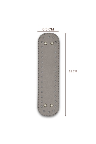 Sensy Çanta Tabanı Mini Suni Deri 6.5cmx25cm Gri