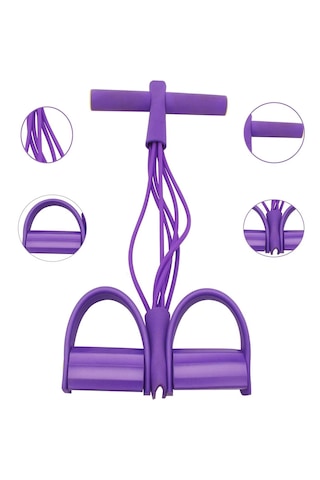 3'lü Spor Seti 3 Ürün 1 Arada Body Trimmer Tüm Vücut Şekillendirici Evde Spor Egzersiz Pilates Direnç Lastiği 5'li Bant Ve Direnç Lastiği Hediyeli Çok Renkli