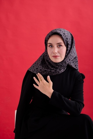 Silk Home Twill İpek Eşarp 11479-07 Siyah, Füme