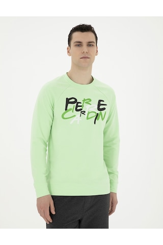 Pierre Cardin Erkek Fıstık Sweatshirt 50285538-vr087 Yeşil