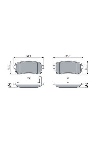 Hyundai Ix35 1.6Gdi 2010-2015 Bosch Arka Balata