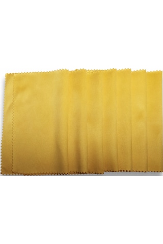 Sarı Renk 100 Adet Mikrofiber Gözlük Temizleme Bezi