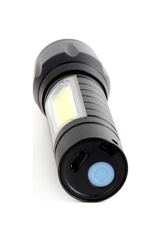 Mini Çok Güçlü Şarjli El Feneri Xpe-cob Led Wt-030 Beyaz