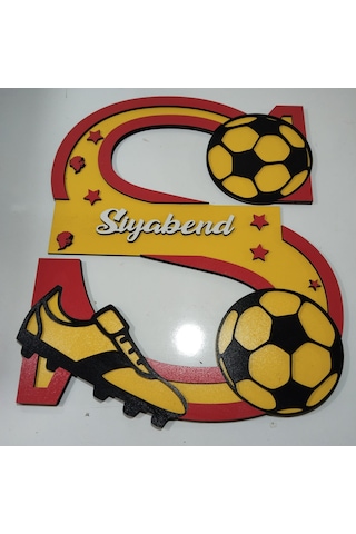 Bebek-çoçuk Odası Kapı & Duvar Süsü S Harfi Kişiye Özel İsim Çok Renkli