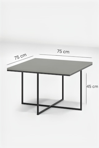 4+1 Gümüş Kaplama Beyaz 10 Mm Glossmax Parlak Mdf Orta Sehpa