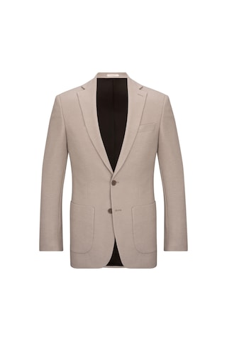 Hatemoğlu Bej Slim Fit Mono Yaka Klasik Ceket Bej