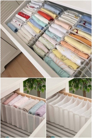 Serstil 5 Adet - Medium 11 Gözlü Çekmece Içi Düzenleyici Organizer 16 X 40 X 12 Beyaz-5m