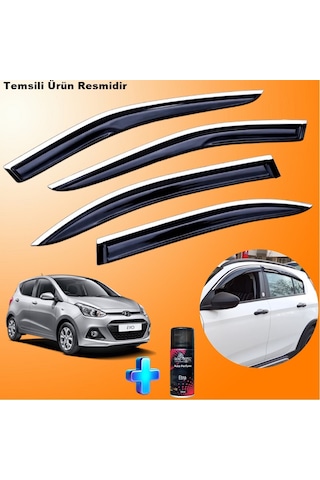 Hyundai İ10 Mügen Cam Rüzgarlığı Abs Nikelajlı Cam Rüzgarlığı 2013-2017 4 Lü + Ebrayn 150 Ml Koku