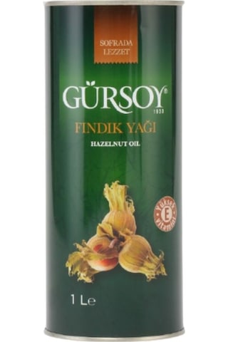Gürsoy Rafine Fındık Yağı Teneke 2 x 1 L